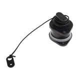Maxbell Universal PVC Scupper Drain Valve Cap for Kayak Inflatable Boat 24mm Black