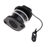 Maxbell Universal PVC Scupper Drain Valve Cap for Kayak Inflatable Boat 36mm Black