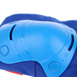 Maxbell 6 Pieces Kids Roller Skating Protective Gear Knee Elbow Wrist Pad Blue   XS
