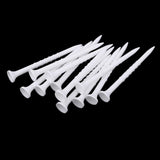 Maxbell 15 Pieces 8.5cm Golf Tee Plastic Golf Practice Training Accessories White