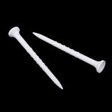 Maxbell 15 Pieces 8.5cm Golf Tee Plastic Golf Practice Training Accessories White