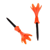 Maxbell 3Pcs Adjustable Golf Tees Plastic Rotatable Golf Tees Golf Tee Set Orange