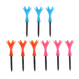 Maxbell 3Pcs Adjustable Golf Tees Plastic Rotatable Golf Tees Golf Tee Set Orange