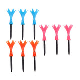 Maxbell 3Pcs Adjustable Golf Tees Plastic Rotatable Golf Tees Golf Tee Set Orange