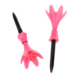 Maxbell 3Pcs Adjustable Golf Tees Plastic Rotatable Golf Tees Golf Tee Set Pink