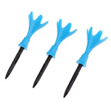 Maxbell 3Pcs Adjustable Golf Tees Plastic Rotatable Golf Tees Golf Tee Set Blue