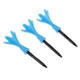 Maxbell 3Pcs Adjustable Golf Tees Plastic Rotatable Golf Tees Golf Tee Set Blue