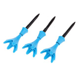 Maxbell 3Pcs Adjustable Golf Tees Plastic Rotatable Golf Tees Golf Tee Set Blue