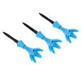 Maxbell 3Pcs Adjustable Golf Tees Plastic Rotatable Golf Tees Golf Tee Set Blue