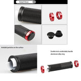 Maxbell Rubber MTB Bike Handlebar Grips Lock on Anti-slip Handle Bar Cover Red