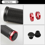 Maxbell Rubber MTB Bike Handlebar Grips Lock on Anti-slip Handle Bar Cover Red