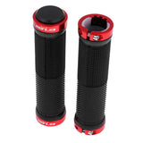 Maxbell Rubber MTB Bike Handlebar Grips Lock on Anti-slip Handle Bar Cover Red