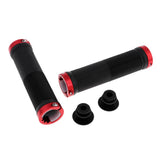 Maxbell Rubber MTB Bike Handlebar Grips Lock on Anti-slip Handle Bar Cover Red