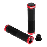 Maxbell Rubber MTB Bike Handlebar Grips Lock on Anti-slip Handle Bar Cover Red