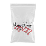 Maxbell 1 Pair Bicycle Pedal Aluminium Alloy Flat Platform Bike Cycling Pedals Red