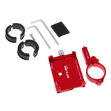 Maxbell Aluminum Alloy Motorcycle/ Bike Handlebar Phone Mount Holder Red