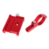 Maxbell Aluminum Alloy Motorcycle/ Bike Handlebar Phone Mount Holder Red