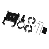 Maxbell Aluminum Alloy Motorcycle Bike Handlebar Phone Mount Holders Black