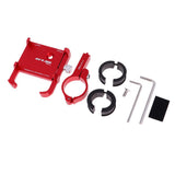 Maxbell Aluminum Alloy Motorcycle Bike Handlebar Phone Mount Holders Red