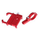 Maxbell Aluminum Alloy Motorcycle Bike Handlebar Phone Mount Holders Red