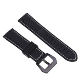 Maxbell Silicone Universal Sports Watch Band Waterproof Strap 22mm Black Buckle