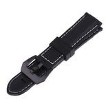 Maxbell Silicone Universal Sports Watch Band Waterproof Strap 22mm Black Buckle