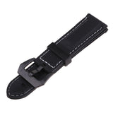 Maxbell Silicone Universal Sports Watch Band Waterproof Strap 24mm Black Buckle