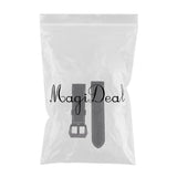 Maxbell Silicone Universal Sports Watch Band Waterproof Strap 24mm Black Buckle