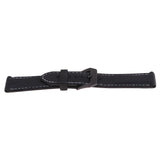 Maxbell Silicone Universal Sports Watch Band Waterproof Strap 24mm Black Buckle