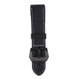 Maxbell Silicone Universal Sports Watch Band Waterproof Strap 24mm Black Buckle