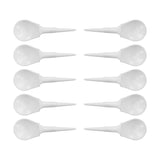 Maxbell 10 Pcs Plastic Anti-Slice Golf Tees Chair-shaped Tees Divot Tools White