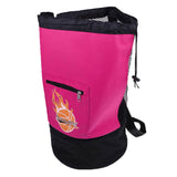 Maxbell Ball Carry Bag Carrier Holder for Basketball Football Volleyball Fushia