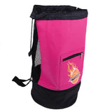 Maxbell Ball Carry Bag Carrier Holder for Basketball Football Volleyball Fushia