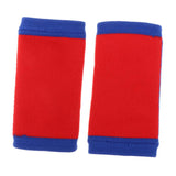 Maxbell 1 Pair Breathable Elastic Wrist Support Protector Guard Brace Blue+Red