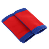 Maxbell 1 Pair Breathable Elastic Wrist Support Protector Guard Brace Blue+Red