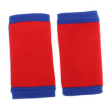 Maxbell 1 Pair Breathable Elastic Wrist Support Protector Guard Brace Blue+Red