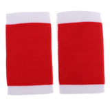 Maxbell 1 Pair Breathable Elastic Wrist Support Protector Guard Brace White+Red