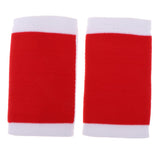 Maxbell 1 Pair Breathable Elastic Wrist Support Protector Guard Brace White+Red
