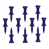 Maxbell 10pcs Golf Tees Plastic Golf Nail Limit Pin Golf Accessories 37mm Blue