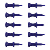 Maxbell 10pcs Golf Tees Plastic Golf Nail Limit Pin Golf Accessories 37mm Blue