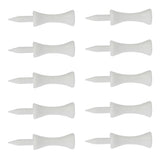 Maxbell 10pcs Golf Tees Plastic Golf Nail Limit Pin Outdoor Sport Supply 51mm White