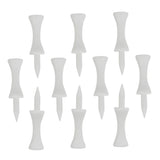 Maxbell 10pcs Golf Tees Plastic Golf Nail Limit Pin Outdoor Sport Supply 51mm White