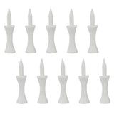 Maxbell 10pcs Golf Tees Plastic Golf Nail Limit Pin Outdoor Sport Supply 51mm White