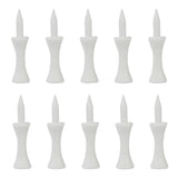 Maxbell 10pcs Golf Tees Plastic Golf Nail Limit Pin Outdoor Sport Supply 51mm White