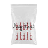 Maxbell 10pcs Golf Tees Plastic Golf Nail Limit Pin Outdoor Sport Supply 51mm Red