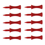 Maxbell 10pcs Golf Tees Plastic Golf Nail Limit Pin Outdoor Sport Supply 51mm Red