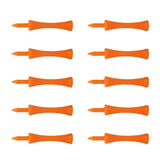 Maxbell 10pcs Golf Tees Plastic Golf Nail Limit Pin Outdoor Sport Supply 70mm Orange