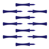 Maxbell 10pcs Golf Tees Plastic Golf Nail Limit Pin Golf Accessories 70mm Blue