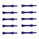 Maxbell 10pcs Golf Tees Plastic Golf Nail Limit Pin Golf Accessories 70mm Blue