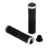 Maxbell Rubber MTB Bike Handlebar Grips Lock on Anti-slip Handle Bar Cover Silvery